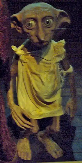 De huis-elf Dobby uit Harry Potter