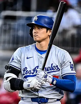 Ohtani bij de Los Angeles Dodgers in 2024