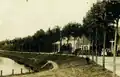 De Doeldijk in 1920 met achter de bomen villa Buitenlust