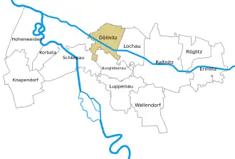 Kaart van Döllnitz