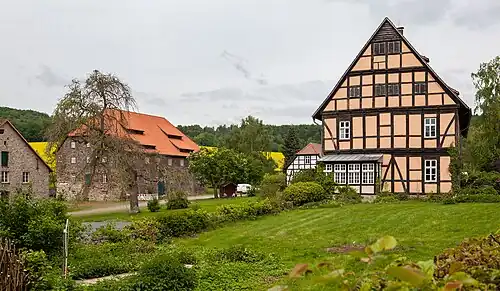 Boerderij op landgoed Oelentrup, ten ZO van Schwelentrup