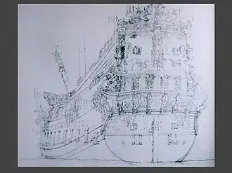 De Dom van Utrecht getekend in 1665 door Willem van de Velde de Oude.