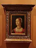 Domenico Ghirlandaio - "Portret van een jonge vrouw"