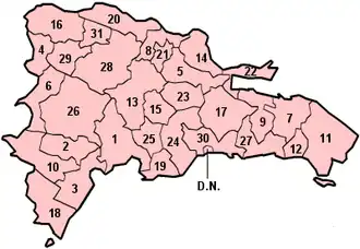 Provincies van de Dominicaanse Republiek