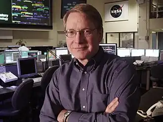 Yeomans in de Space Flight Operations Facility van NASA's Jet Propulsion Laboratory, 2013