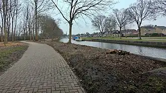 De Dongjumervaart in Franeker