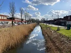 Doorkijk in de Schrijversbuurt, links de Ede Staal straat.