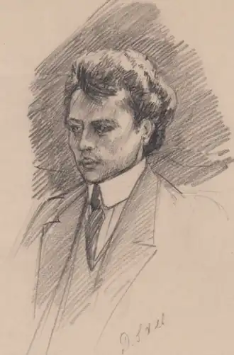 Portret door Dora Struick du Moulin (ca. 1917)