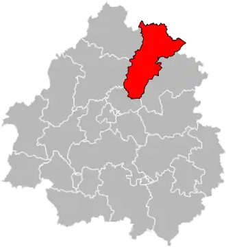 Locatie van het kanton