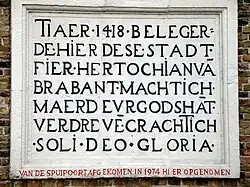 Gedenksteen van het beleg van 1418