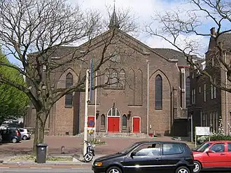 Vooraanzicht van de Heilige Antonius van Padua kerk