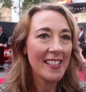 Dorothy Atkinson in 2014 bij de première van Mr. Turner