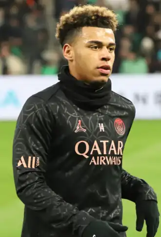 Doué in 2025 als speler van Paris Saint-Germain