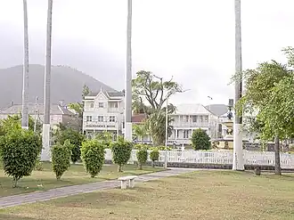 Het centrum van Basseterre
