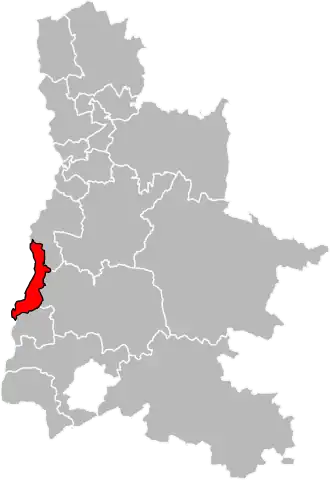 Locatie van het kanton