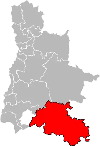 Locatie van het kanton