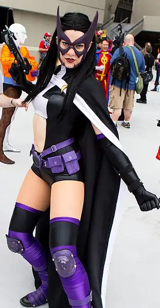 Cosplayer - Huntress tijdens Dragon Con 2013.