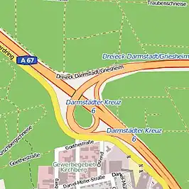 Dreieck Darmstadt/Griesheim