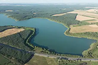 De A19 langs de Drewitzer See. (2014)