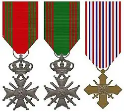 Drie oorlogskruisen, Tweemaal Belgisch en Tsjecho-Slovaaks