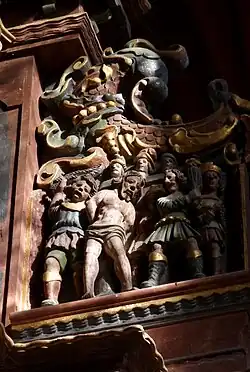 Hoogaltaar scène De geseling van Christus