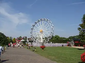 Zicht op enkele attracties.