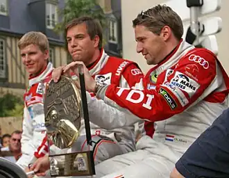 Christian Bakkerud (links) met Christijan Albers (rechts) en Giorgio Mondini