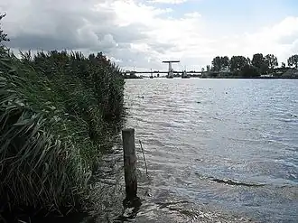 De brug over het Drontermeer bij Elburg