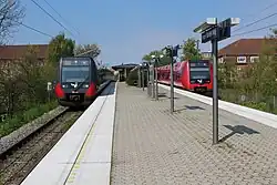 Het station gezien uit het zuiden.