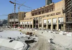 Bouwput op 3 januari 2008