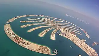 Luchtfoto van Palm Jumeirah (2012)