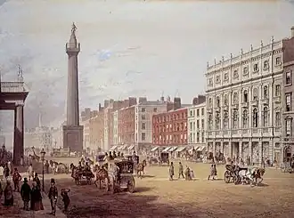 Nelson's Pillar in 1853