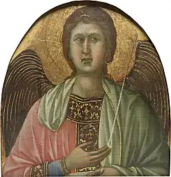 Aartsengel, 1311, tempera en goud op paneel, 22,5 × 21,6 cm, Mount Holyoke College Art Museum, inv. MH 1965.45.P.PI