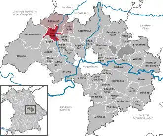 Kaart van Duggendorf