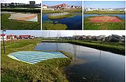 Duin, eiland, fort, golf