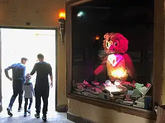 Animatronic van Wauwel de Uil in Rick's Gallery.