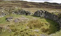 Dun Beag: de ingang aan de oostzijde