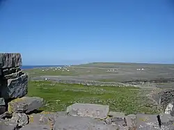 Uitzicht vanaf het fort Dun Aonghasa