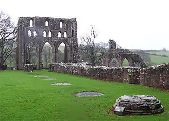 Dundrennan Abbey, rechterdeel van de kerk