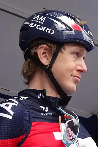 Larsson bij de start van de Vierdaagse van Duinkerke 2014.