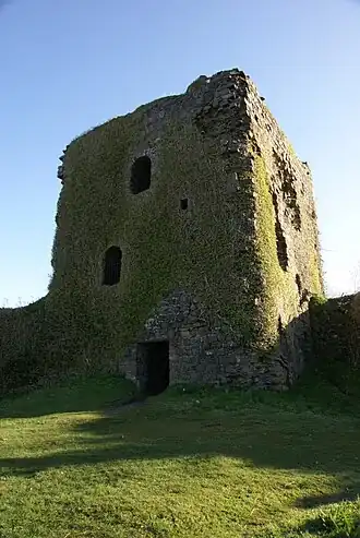 Dunollie Castle, de vijftiende-eeuwse donjon.