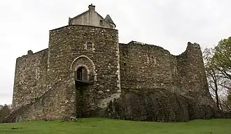 Dunstaffnage Castle: ingang aan de zuidoostelijke zijde.