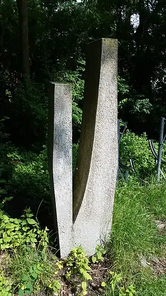 Een van de vijf beelden (juni 2018)