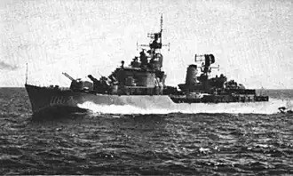 Hr.Ms. Groningen rond 1959