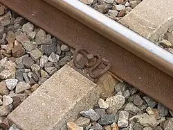 Bevestiging van de spoorstaaf, type Vossloh (Nederland)