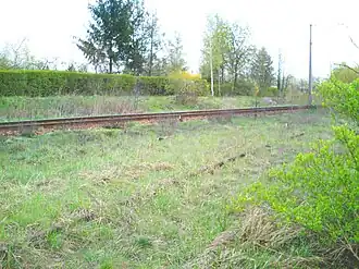 Locatie van voormalig station (2004)