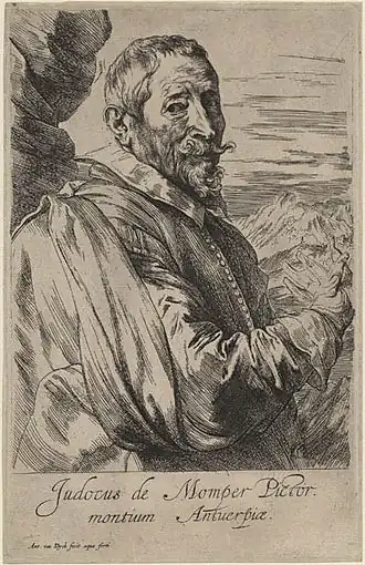 Antoon van Dyck, portret van Joos de Momper, ca. 1632-1641, Fitzwilliam Museum, Oxford