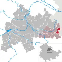 Kaart van Eßleben-Teutleben