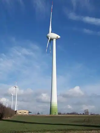 Een windturbine van ENERCON.