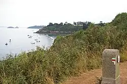 Europese wandelroute E9 bij Cancale